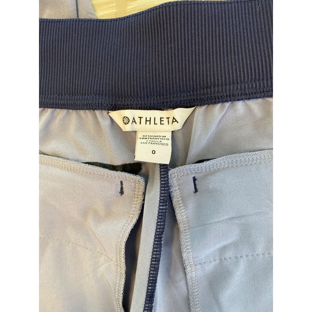 Athleta Brooklyn Ankle Pant Women, Size: 0, Captivate Chrome Blue Travel Active - Picture 8 of 9